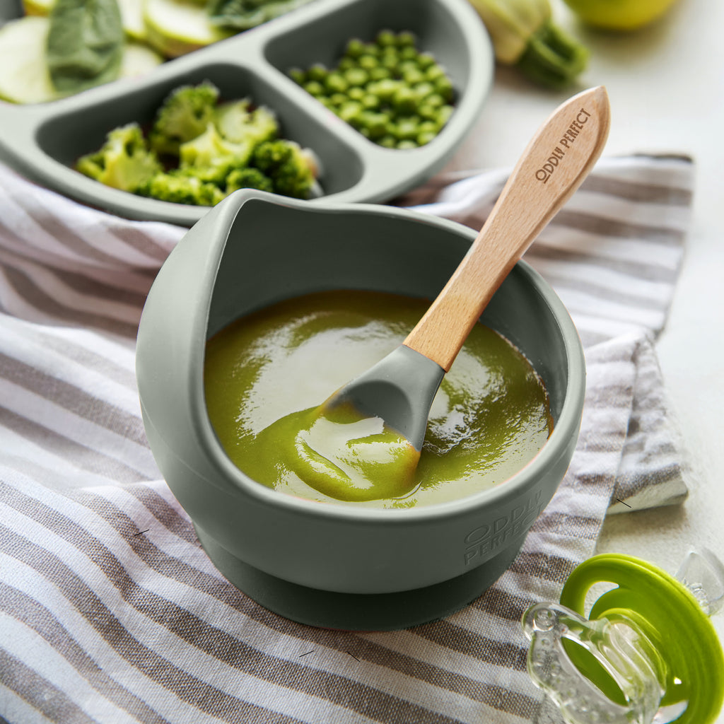 Tidy Tots Sage Bowl & spoon set