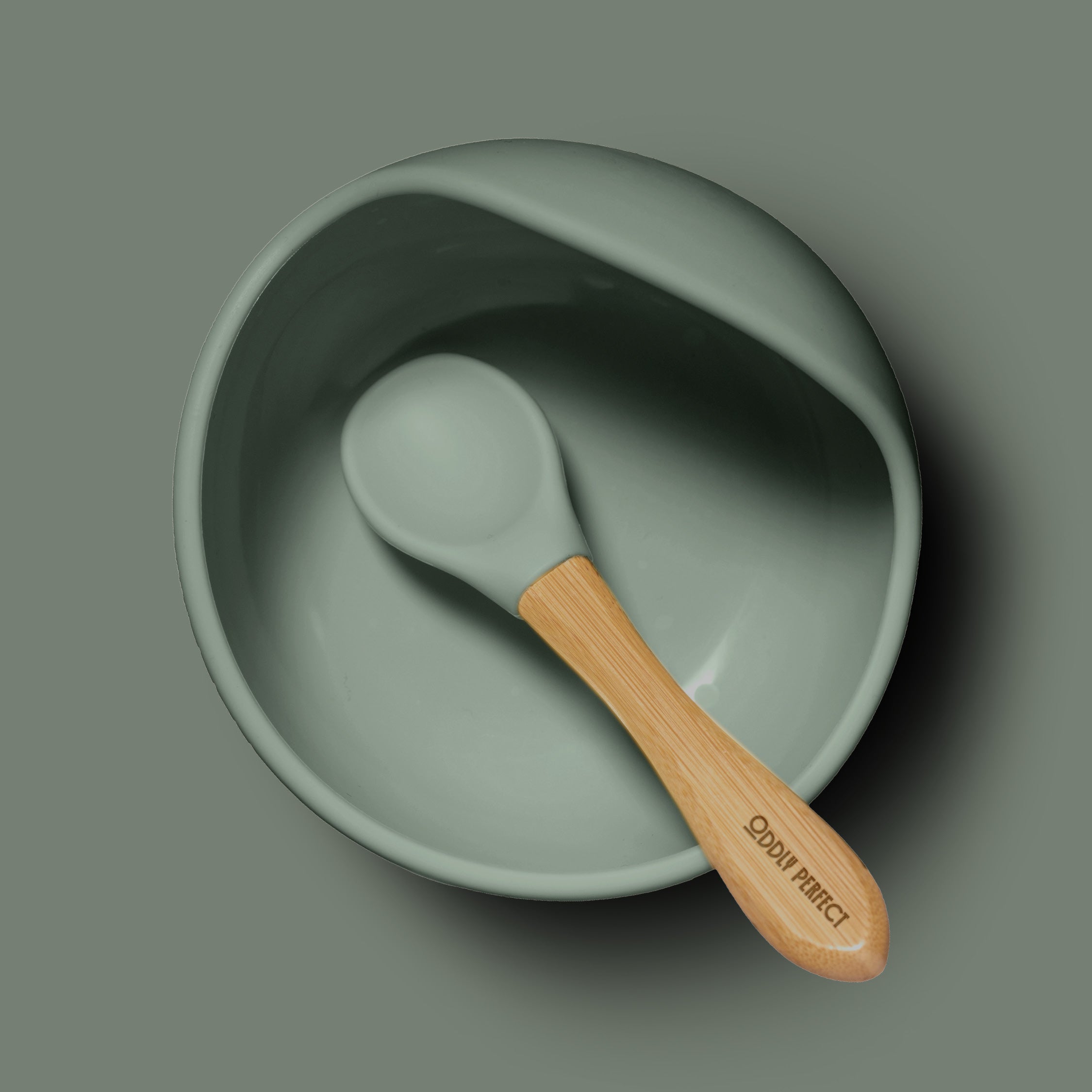 Tidy Tots Sage Bowl & spoon set
