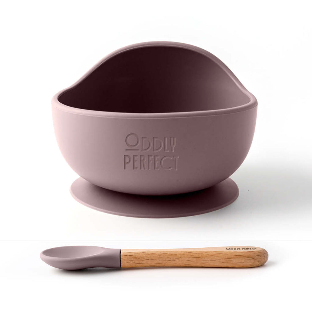 Tidy Tots Rose Petal Bowl & spoon set