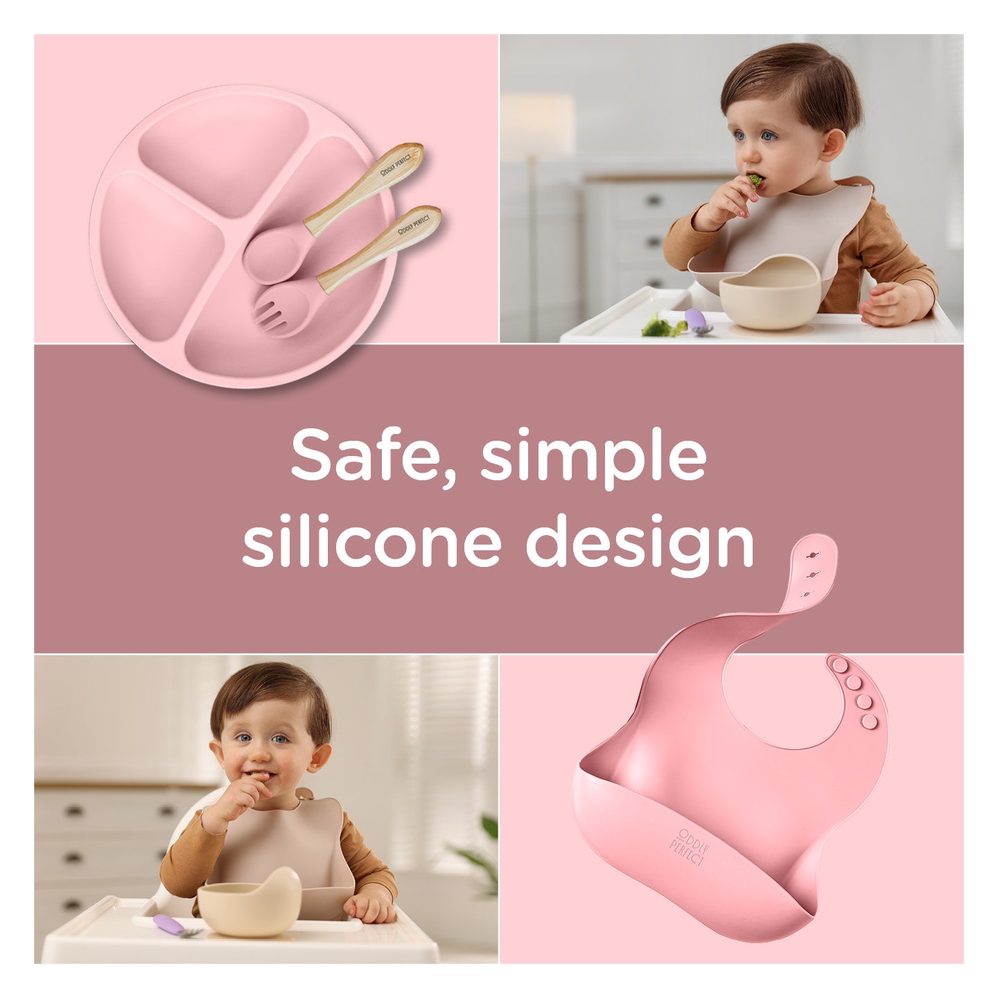 Tiny Dining Pink Berry Feeding Set