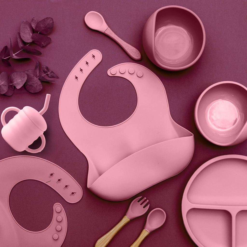 Tiny Dining Pink Berry Feeding Set