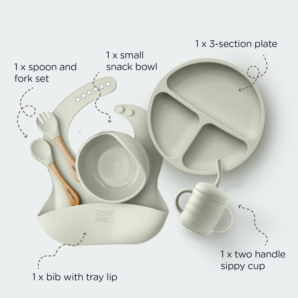 Tiny Dining Sage Feeding Set